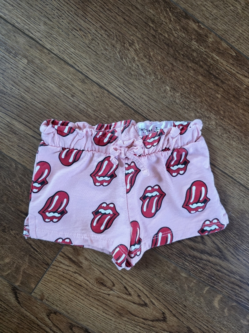 Lefties Pink Shorts - Iconic Kiss Logo